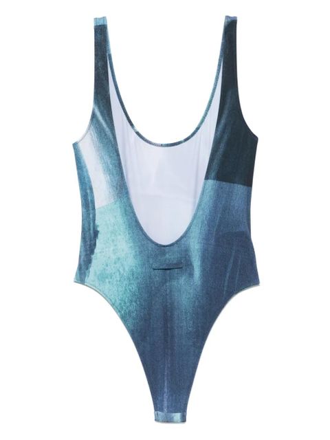 Jean Paul Gaultier abstract-print swimsuit - Blue - zdjęcie produktu nr 2