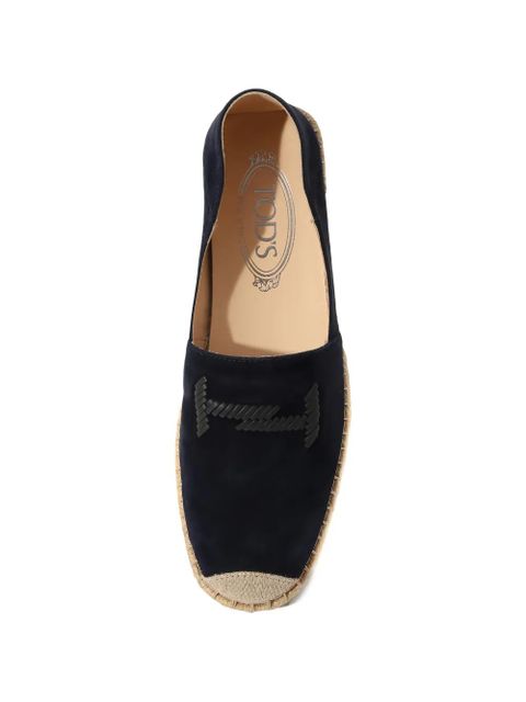 Tod's logo-detail flat espadrilles - Blue