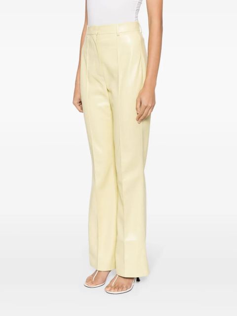 Nanushka Leena faux-leather flared trousers - Yellow - zdjęcie produktu nr 2