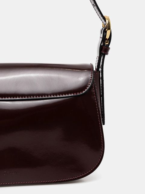 Pollini torebka skórzana kolor bordowy PC4403PP0N QB1