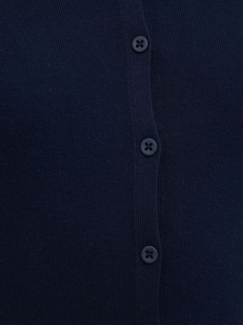 United Colors of Benetton kardigan bawełniany damski kolor granatowy lekki