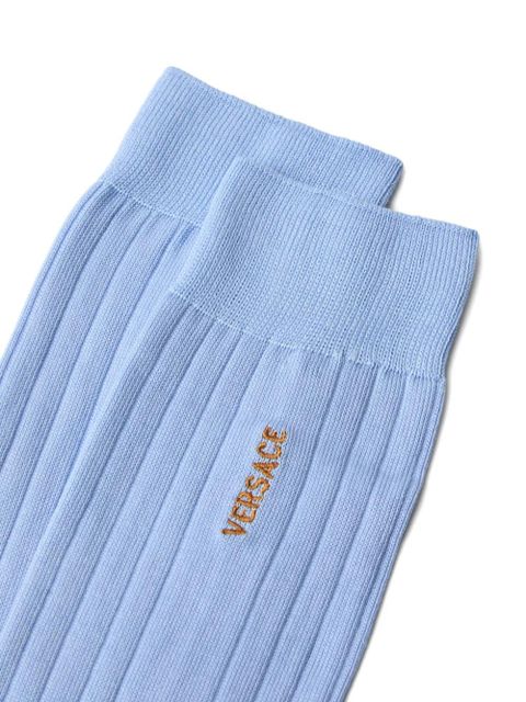 Versace ribbed logo socks - Blue - zdjęcie produktu nr 2