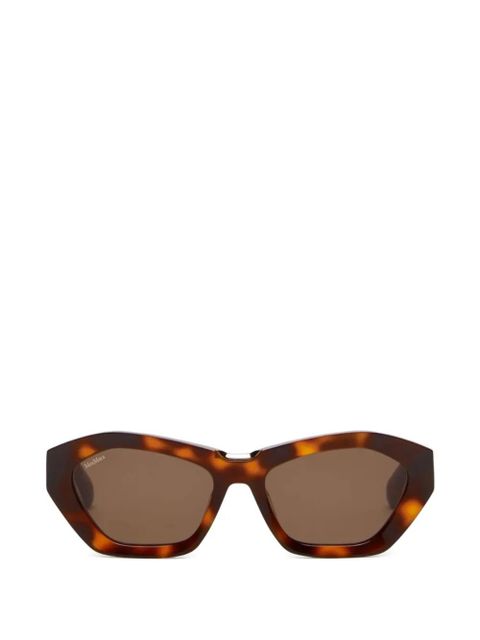 Max Mara geometric-frame sunglasses - Brown - zdjęcie produktu nr 1