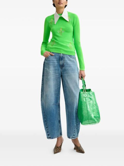 Essentiel Antwerp logo-plaque tote bag - Green - zdjęcie produktu nr 2