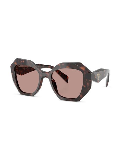 Prada Eyewear hexagon-frame sunglasses - Brown - zdjęcie produktu nr 2