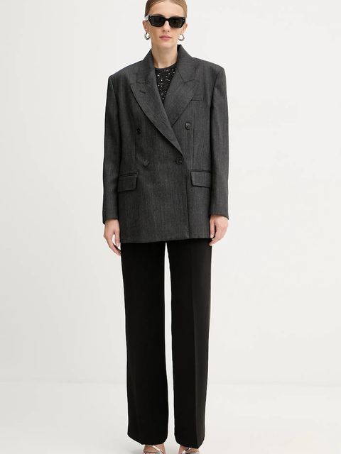 Marella kamizelka z dodatkiem wełny damski kolor szary 2523366382200