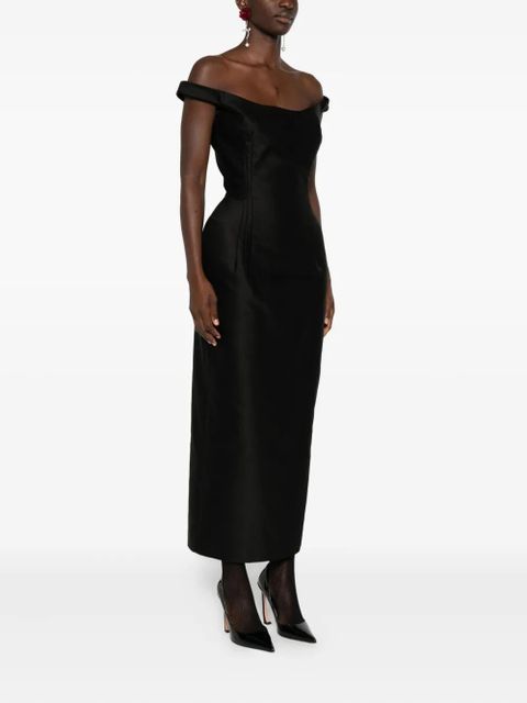 Magda Butrym silk midi dress - Black