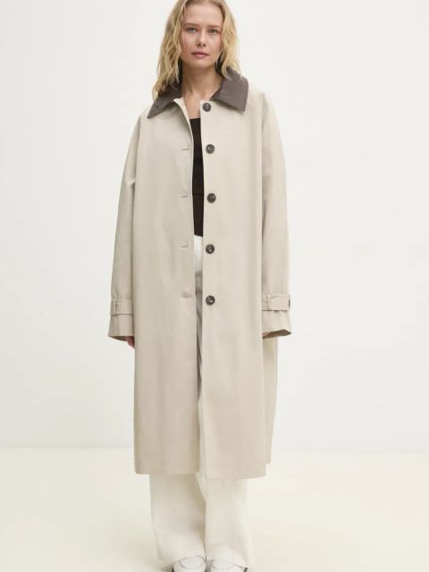 Answear.LAB longsleeve damskie kolor brązowy