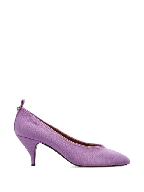 Versace 70mm leather heeled pumps - Purple - zdjęcie produktu nr 1