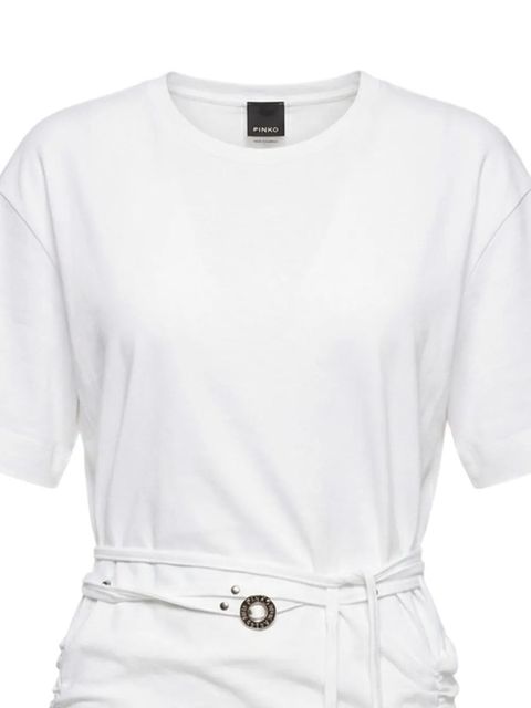 PINKO Anguillara ruched drawstring-waist dress - White - zdjęcie produktu nr 2