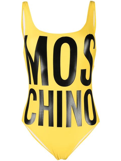 Moschino logo-print swimsuit - Yellow - zdjęcie produktu nr 1