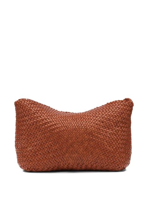 DRAGON DIFFUSION woven leather shoulder bag - Brown