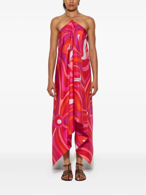 PUCCI Marmo-print halterneck dress - Red - zdjęcie produktu nr 2