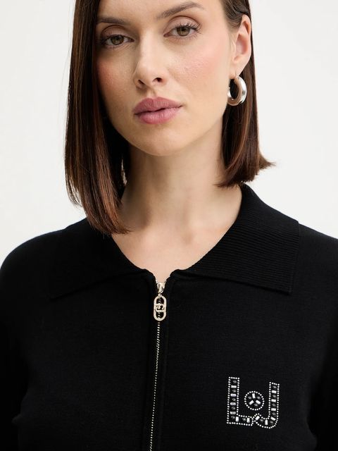 Liu Jo dres damski kolor czarny TF5249.MS63L - zdjęcie produktu nr 2