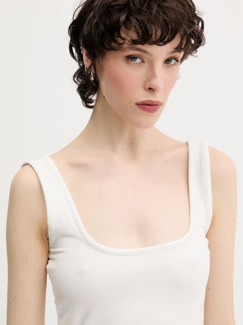 adidas Originals top Essentials kolor biały JW5988