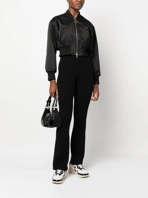 Rabanne ribbed wool-blend trousers - Black - zdjęcie produktu nr 2