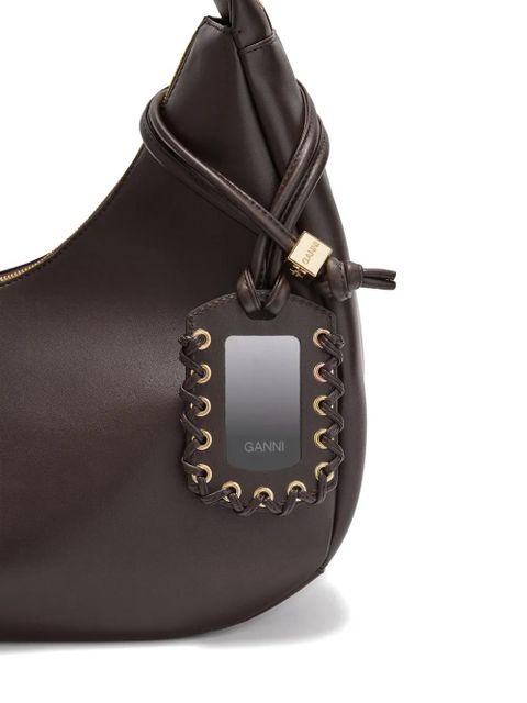 GANNI Hobo medium shoulder bag - Brown