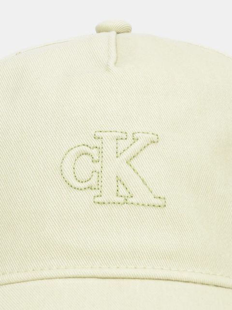Calvin Klein czapka z daszkiem bawełniana kolor zielony LV04F5044G