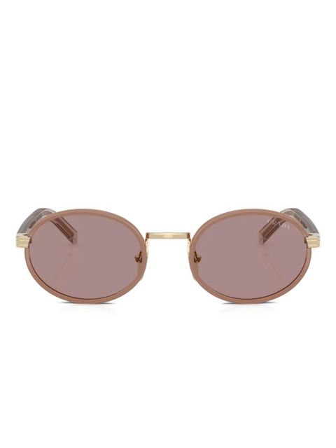 Prada Eyewear round-frame metal sunglasses - Neutrals - zdjęcie produktu nr 1