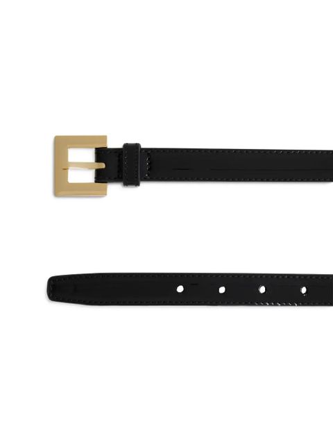 ANINE BING patent-leather belt - Black