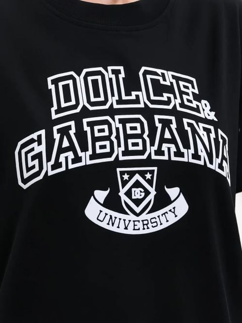 Dolce & Gabbana University graphic-print T-shirt - Black