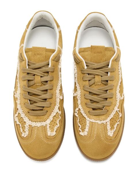ALOHAS lace-trimmed suede sneakers - Yellow - zdjęcie produktu nr 2