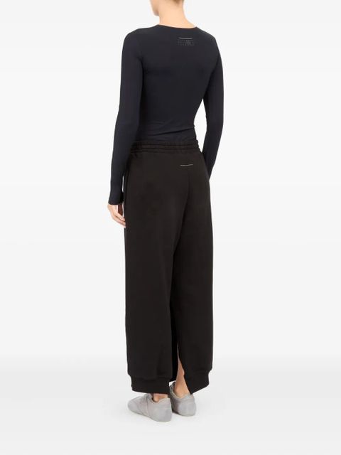 MM6 Maison Margiela cotton track pants - Black