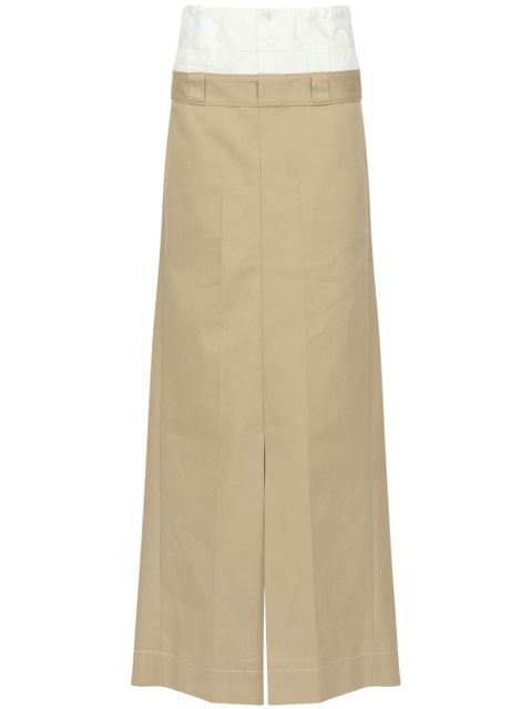 Maison Margiela high-rise maxi skirt - Neutrals - zdjęcie produktu nr 1