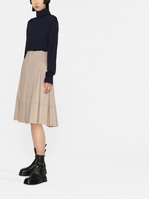 Jil Sander roll-neck wool jumper - Blue - zdjęcie produktu nr 2