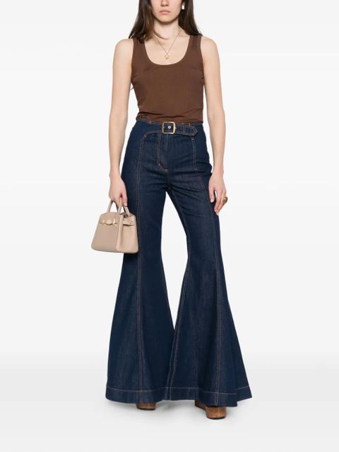 ZIMMERMANN Luna belt-detail jeans - Blue - zdjęcie produktu nr 2