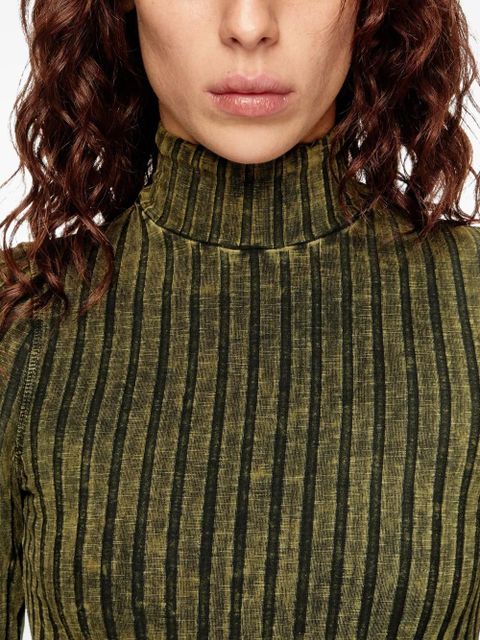 Diesel D-Wavya ribbed midi dress - Green