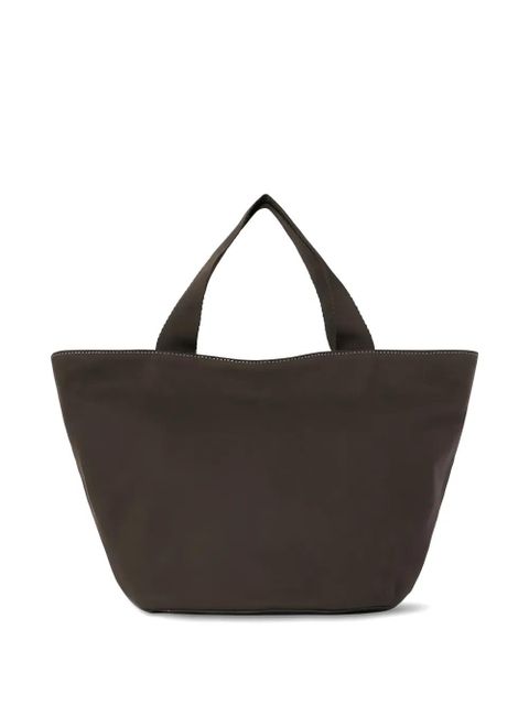 The Row contrast-stitching tote bag - Green