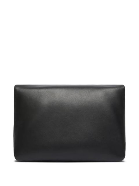 Sportmax chain-embellished leather shoulder bag - Black