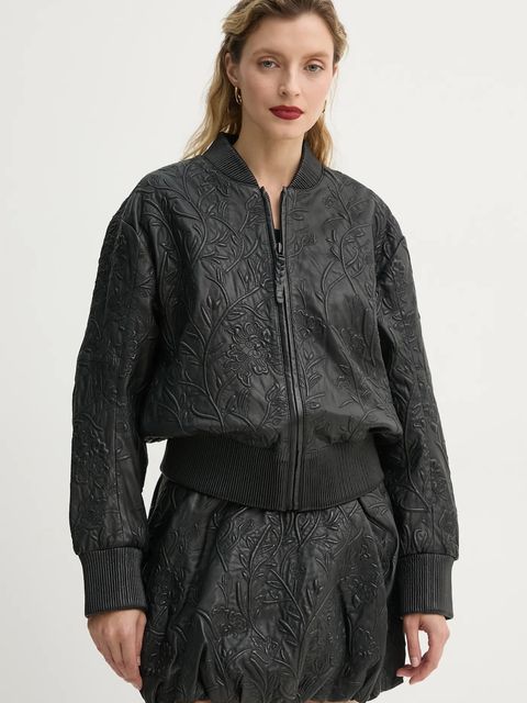 MUNTHE kurtka bomber skórzana FERRIL - zdjęcie produktu nr 1