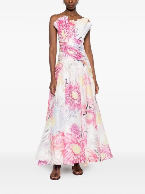 Aje Reflector ruffled maxi dress - White - zdjęcie produktu nr 2