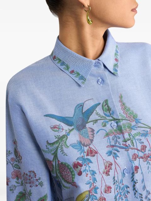 ETRO floral-print shirt - Blue