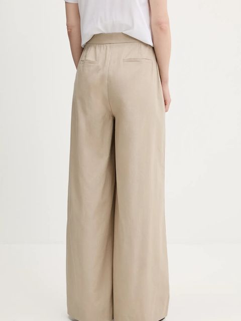 Barbour spodnie z domieszką lnu LUCY