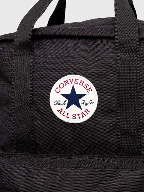 Converse plecak kolor czarny duży z aplikacją