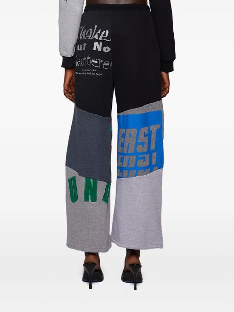 Marine Serre upcycled graphic sweat pants - Black - zdjęcie produktu nr 2