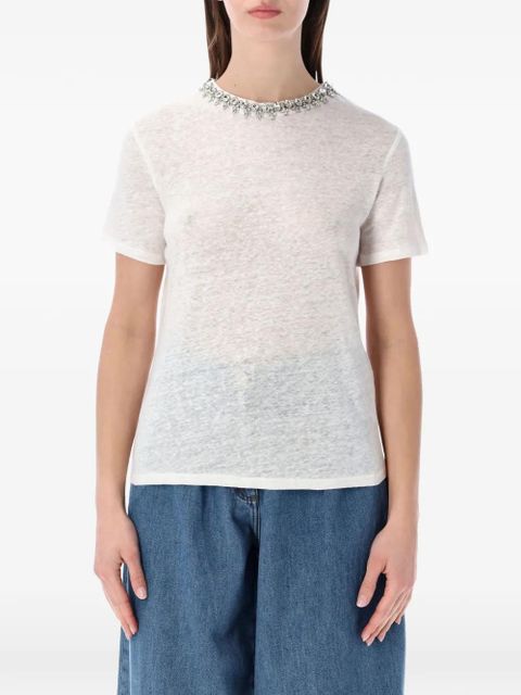 ZIMMERMANN crystal-embellished T-shirt - White - zdjęcie produktu nr 1