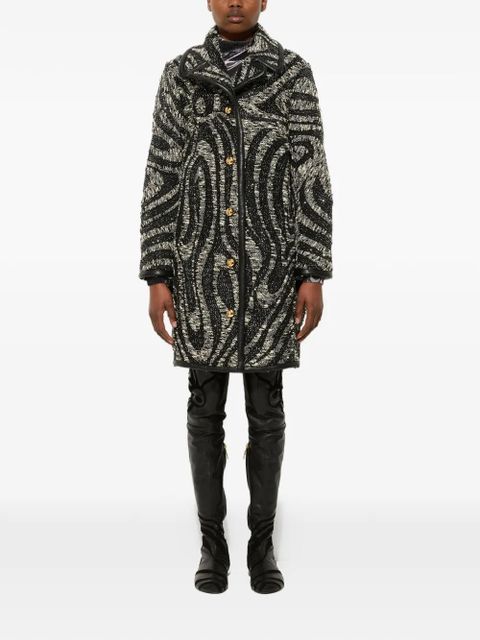PUCCI tweed patterned coat - Black - zdjęcie produktu nr 2
