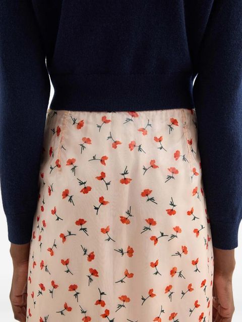 Jil Sander printed midi skirt - Neutrals