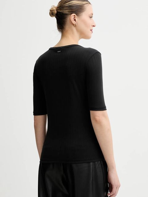 Calvin Klein t-shirt damski kolor czarny LV044D213G