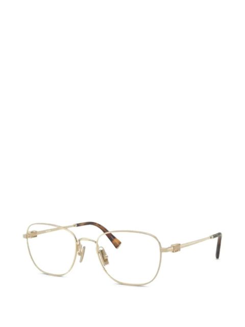 Miu Miu Eyewear geometric glasses - Gold - zdjęcie produktu nr 1