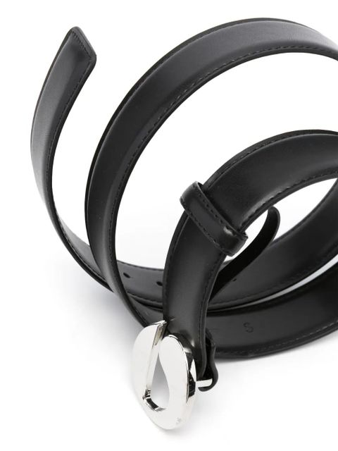 Coperni logo-buckle slim belt - Black - zdjęcie produktu nr 2