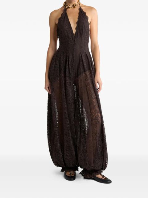 ETRO paisley lace jumpsuit - Brown - zdjęcie produktu nr 2