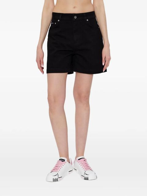 Dolce & Gabbana logo-plaque shorts - Black
