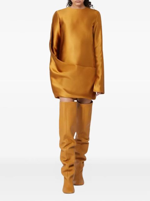 Sportmax asymmetrical-panel mini dress - Yellow