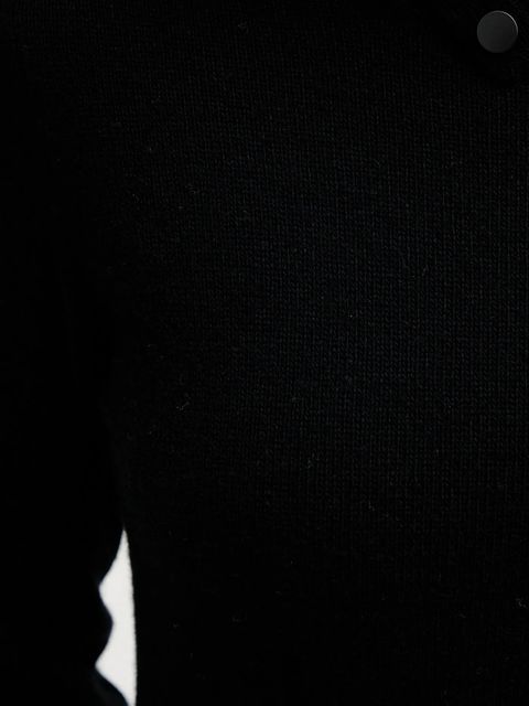 United Colors of Benetton sukienka z dodatkiem wełny kolor czarny midi dopasowana 1444DV02F