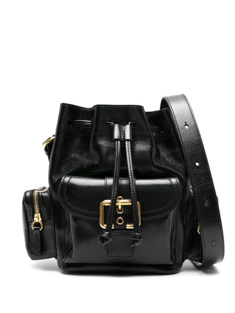 Chloé leather bucket bag - Black - zdjęcie produktu nr 1